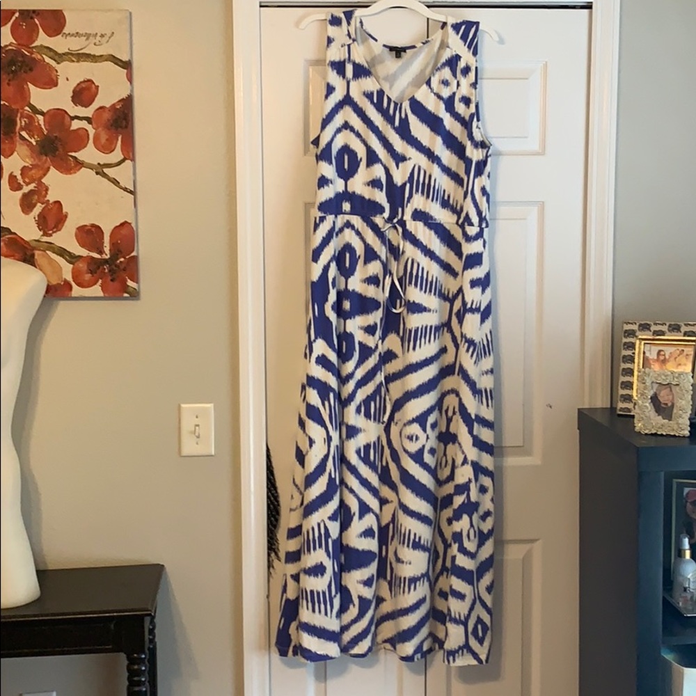 Talbots Print Maxi Dress Size XL
